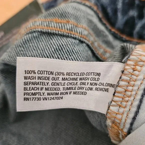 Wild Fable Women's Low-Rise Barrel Jeans Dark Wash sz 17/32" inseam NWT - Picture 8 of 13